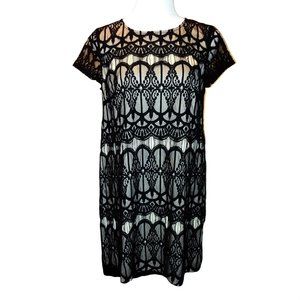 Love, Fire Beautiful Black Lace Dress Sz L